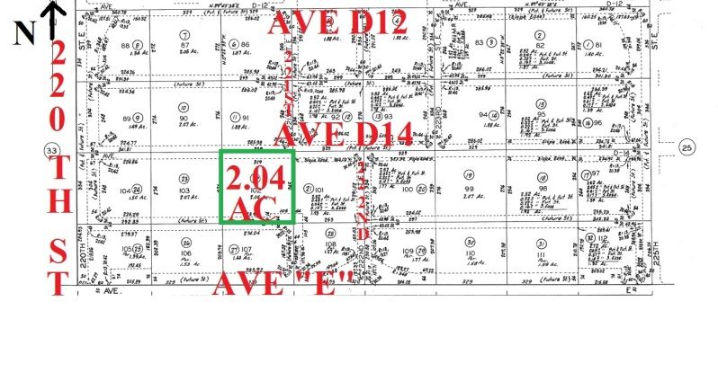 Details about 2.04 AC Land, E Lancaster, Hi Vista Area, Los Angeles ...