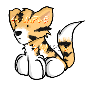 Chibi Tiger sticker for your homepage!