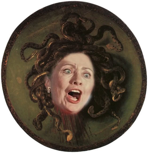 Image result for Hillary as medusa pictures