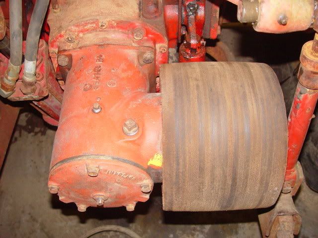 This belt pulley is on a 660. This gearbox and similar were used for many years after that period. Probably up till the Magnum. They were built for both 540 