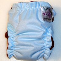 Extra Small All in One Diaper<br>Blue n Chocolate