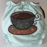 All in Two Cloth Diaper<br>Medium<br>Java Jive <br>Free Shipping