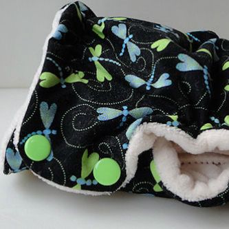 Small Fitted Diaper<br>Dragonflies