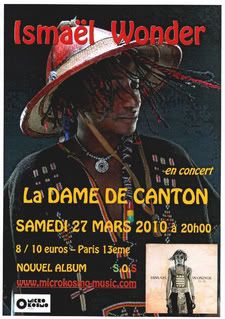 Ismael Wonder,reggae concert,dame de<br />canton,sos