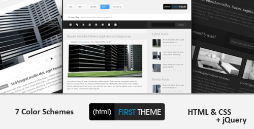 (html)First Theme Premium Template ( ThemeForest )