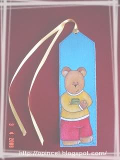 Marcador de livros urso
