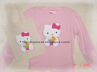 Hello Kitty t-shirt e saco