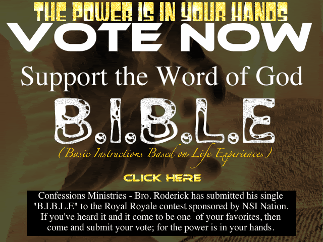 Vote Bro. Roderick - B.I.B.L.E