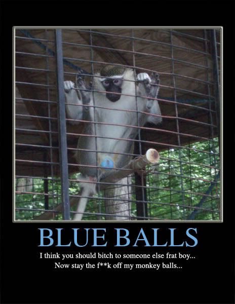 Funny motivational poster - Blue Balls Pictures, Images and Photos