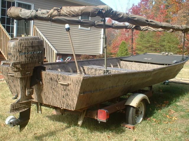 Homemade Duck Boat Blinds