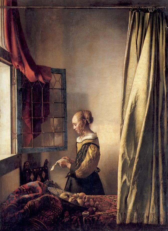 Vermeer - Girl reading the letter Pictures, Images and Photos