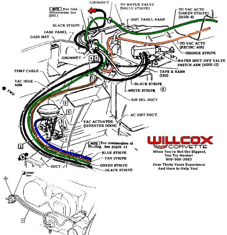 Heaterac Vacuum Lines Dont Match Diagram Corvetteforum Chevrolet