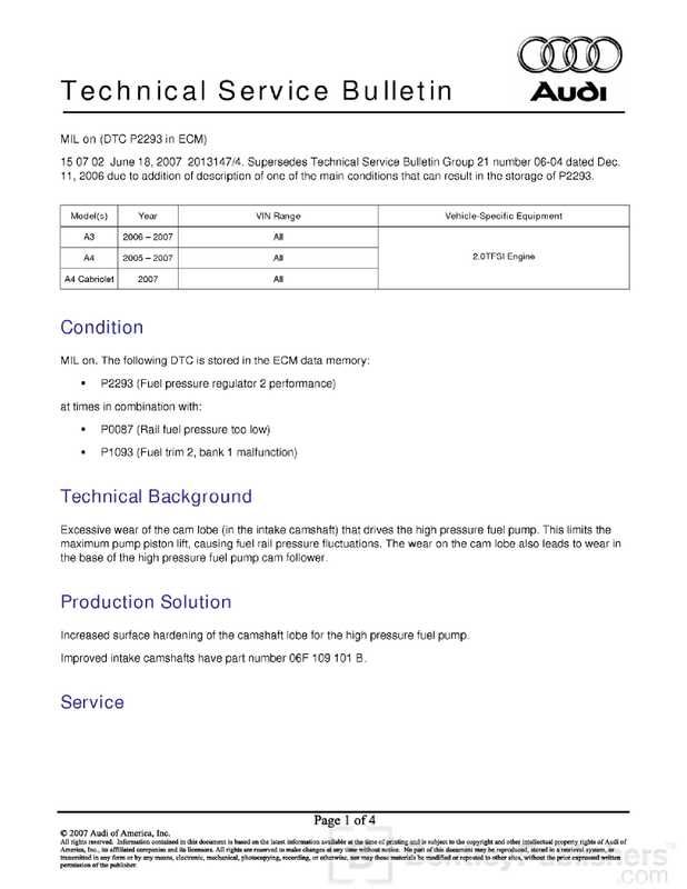 Symptoms of bad cam follower? VW Vortex Volkswagen Forum