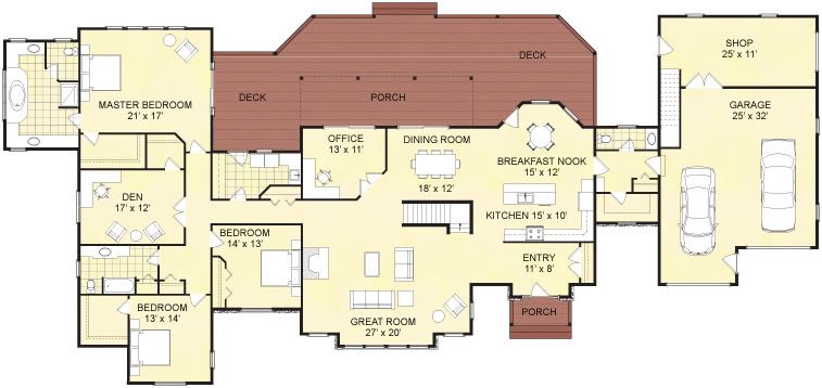 Whipstaff Manor Floor Plans