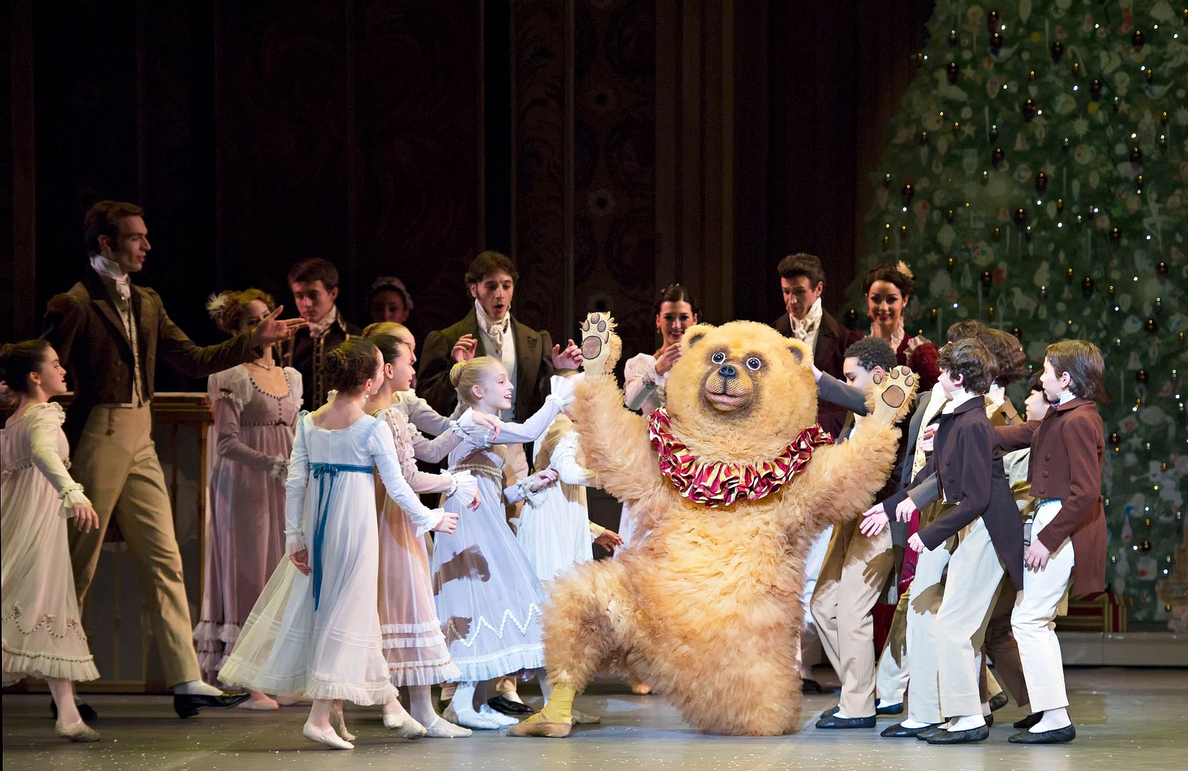 Boston Ballet Nutcracker bear and kids