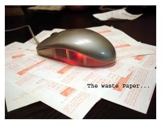 wasted paper