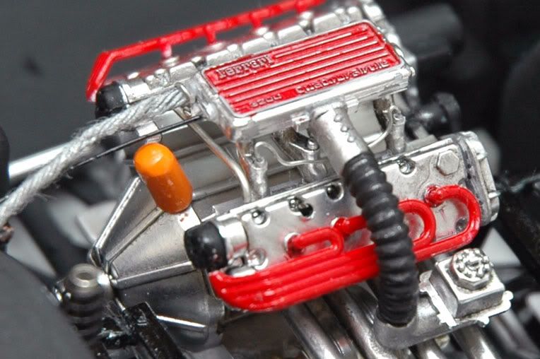 Ferrari 328 Engine. 1/24 Hasegawa Ferrari 328 GTB