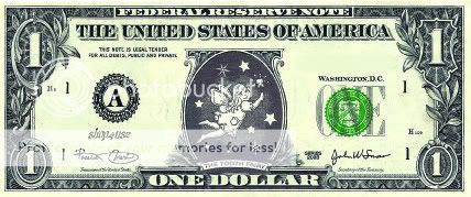 Tooth Fairy Dollar Money Lost Tooth $Real US Currency $  